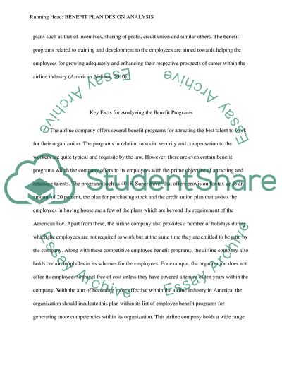 Benefit Plan Design Analysis