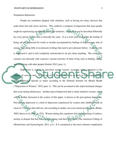 Postpartum Depression in Adolescents