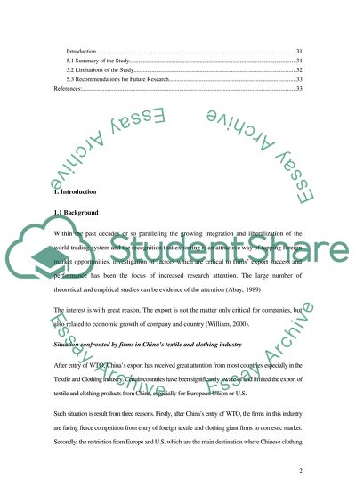 SMEs in Chinas Textile and Clothing Industry