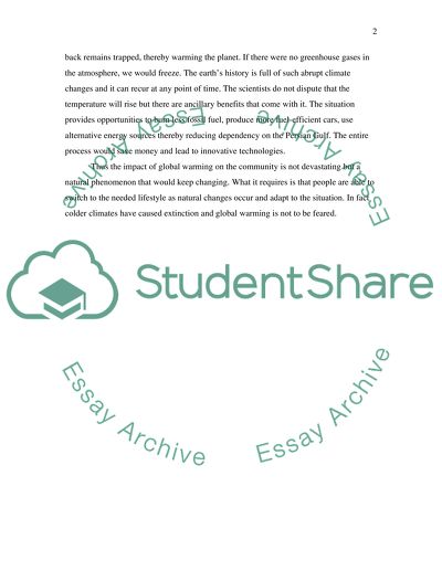 Is Global Warming Good for Us