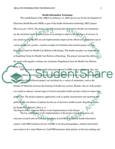 Health Information Technology