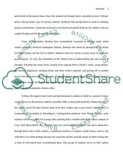 Cheating in Exams: What can we do about it