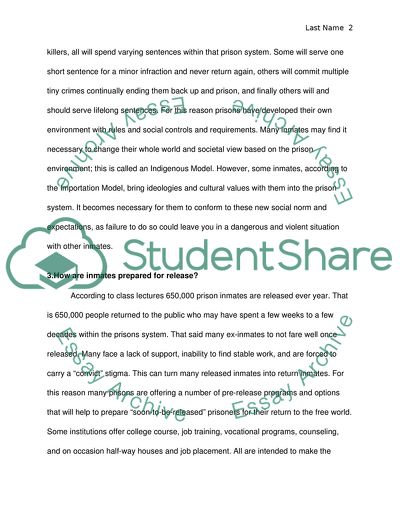 Prisons and Prison Culture