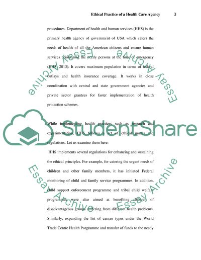 Ethical Practice of a Health Care Agency SLP5