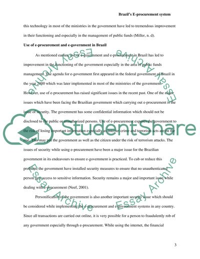 Brazils E-Procurement System