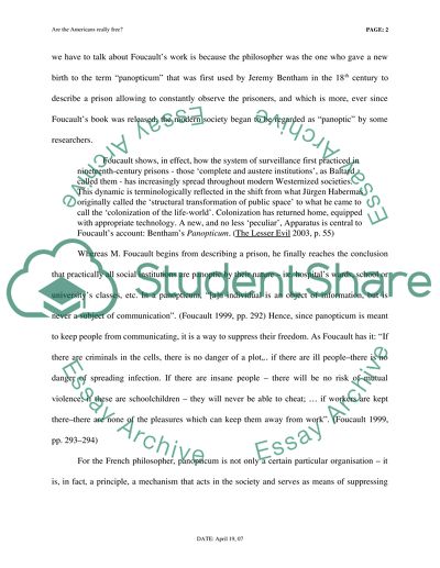 Are the Americans Really Free