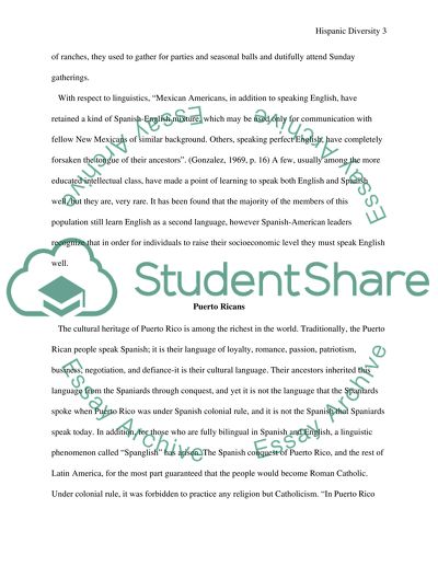 Hispanic American Diversity