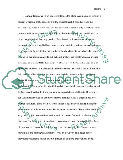 Technical Trading Analysis