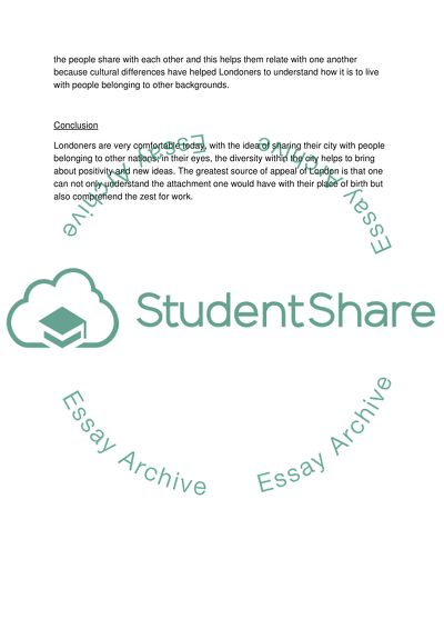 London is one of the most culturally and ethnically diverse cities on the planet. (REPORT)