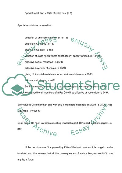 Corporation Law Issues