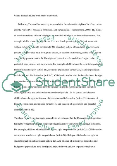 Childrens Rights in Society