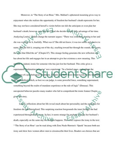 Irony in Kate Chopins The Story of an Hour