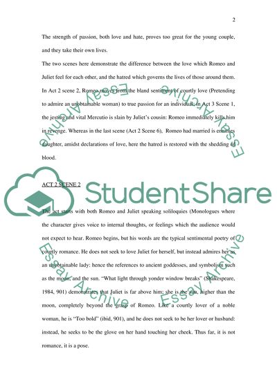 Fate in Romeo and Juliet