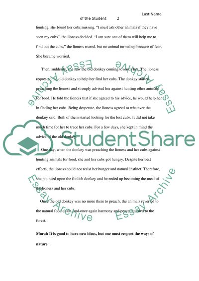 The Donkey and the food chain