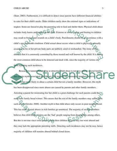 Legislation and Policies Against Child Abuse