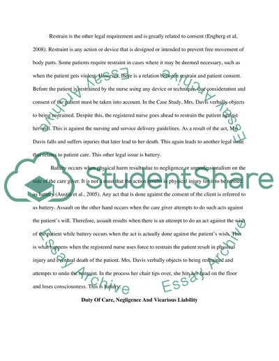Legal Aspects of Settling the Death of a Patient in Respite Center
