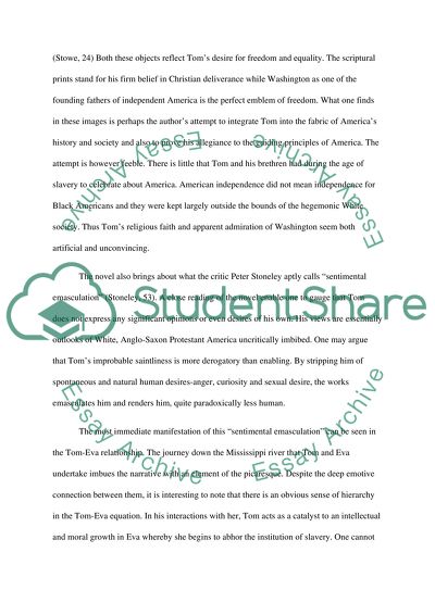 Uncle Toms Cabin: a New Perspective