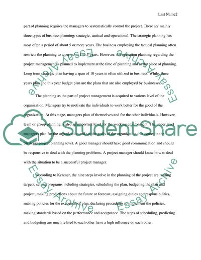 Project Management Issues