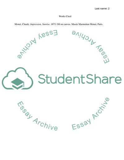 Impression, Sunrise by Claude Monet