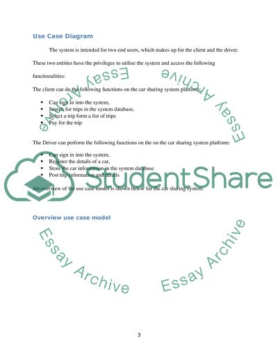 Object and Data Modeling for a Car-Sharing System