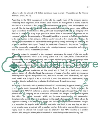 Global supply chain analysis of P&G in the UK