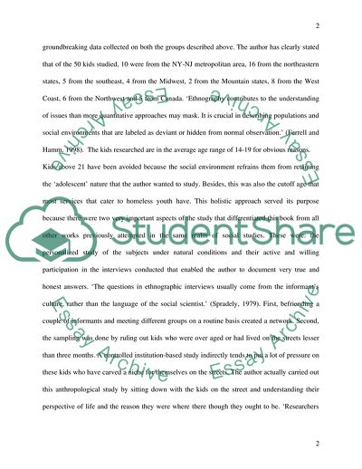 Homeless Youth on the Road and in the Streets