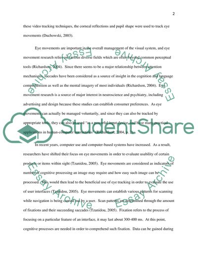 Eye tracking technique