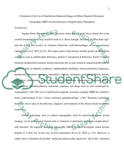 Evaluation of the Use of Gadolinium Enhanced Images