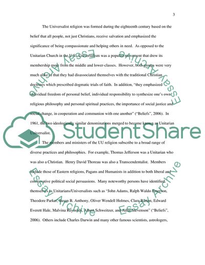 Unitarian Universalism