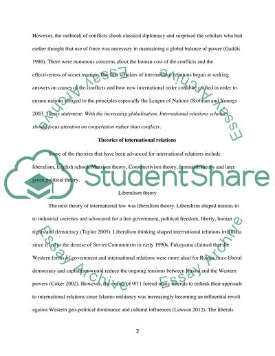 International Relations