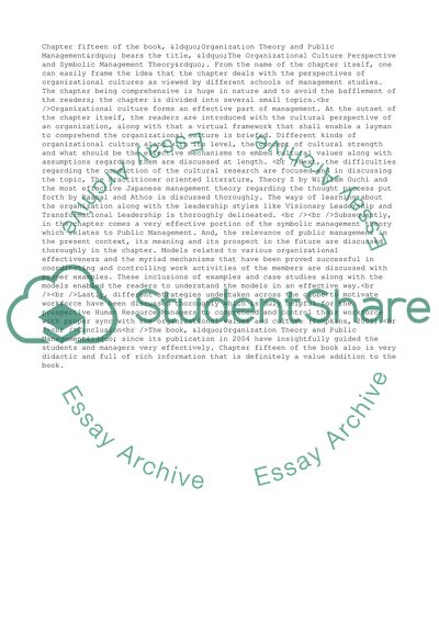 Organization Theory and Public Management by Jonathan R. Tompkins