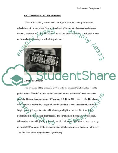 Evolution of Computers