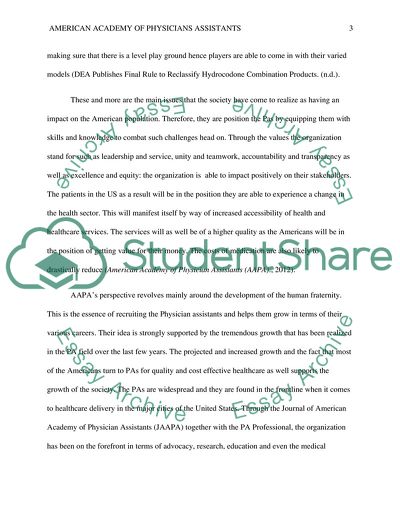 American Academy of Physicians Assistants