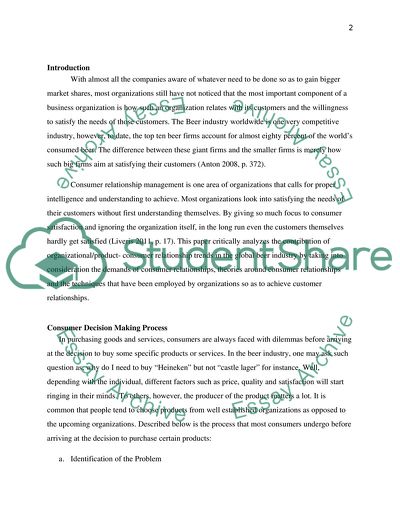 Consumer Relationship