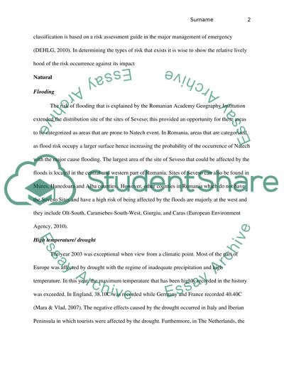 An Assessment of Risks in Romania