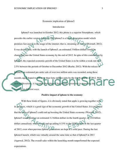 Economic Implication of Iphone5