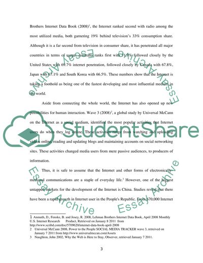 Chinese Influence Regarding Telecommunications