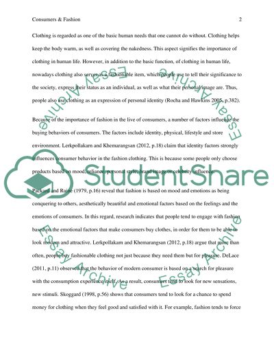 How Consumers Engage with Fashion, Textiles as a Routine Aspect of Everyday Life