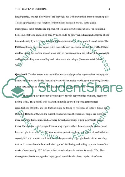 The first sale doctrine