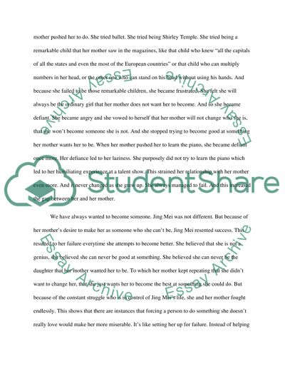 Analysis on the Story Two Kinds