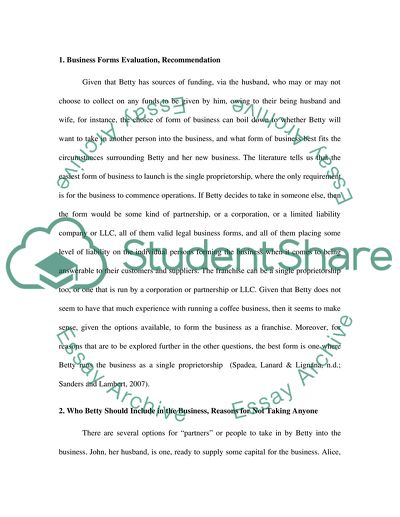 Business Forms Evaluation and Recommendation