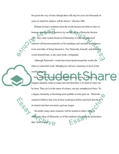 Ideas of Nietzsche on Religion