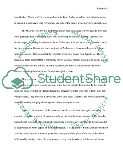 Segregation of Women in Saudi Arabia