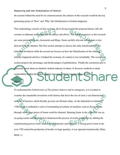 Globalization of Fashion: When Fashion Kills