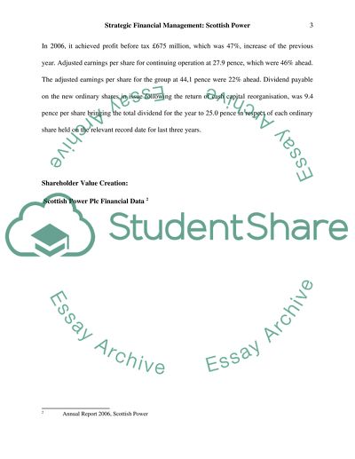 How Effectively Has Scottish Power Company Delivered Shareholder Value