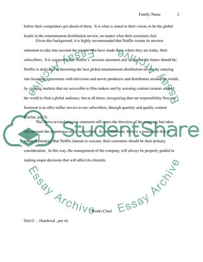 Corporate Mission of Netflix