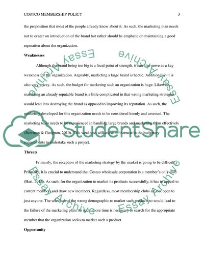 Costco Brand: Membership Policy