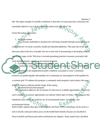 Criminal Prevention and Punishment Program