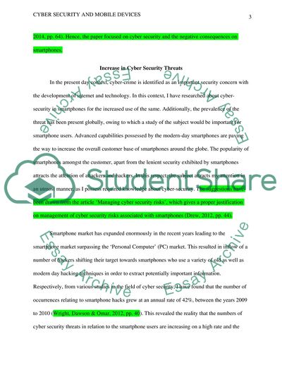 Cybersecurity and Mobile Devices