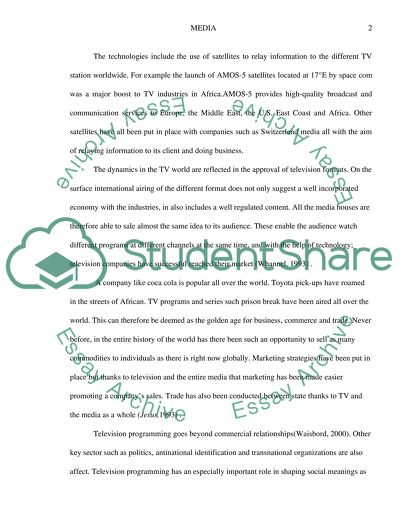 Examine how far television is a global and globalising media form